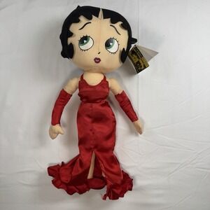 Betty Boop Plush Rare 16" Doll Red Red By Kellytoy Rare Betty Boop Collect